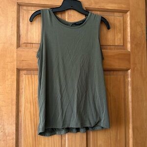 Olive green Banana Republic tank with open back